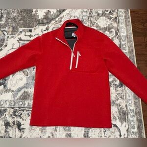 Red Quarter-Zip Pullover